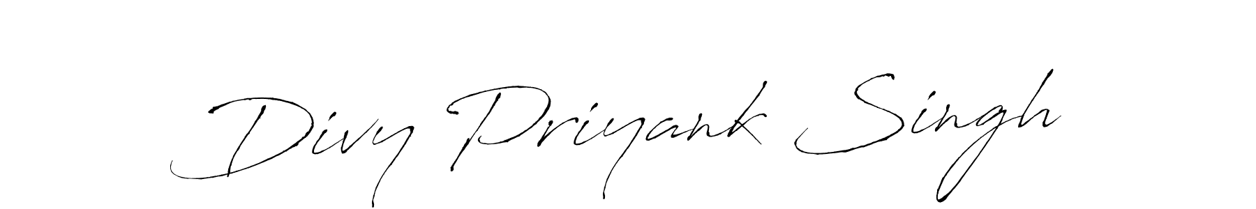 How to make Divy Priyank Singh signature? Antro_Vectra is a professional autograph style. Create handwritten signature for Divy Priyank Singh name. Divy Priyank Singh signature style 6 images and pictures png