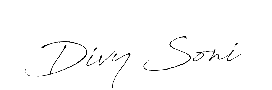 Also we have Divy Soni name is the best signature style. Create professional handwritten signature collection using Antro_Vectra autograph style. Divy Soni signature style 6 images and pictures png