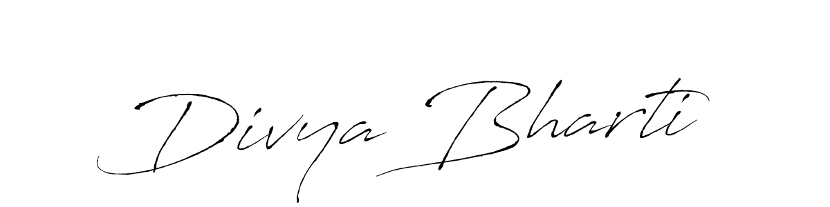 How to make Divya Bharti name signature. Use Antro_Vectra style for creating short signs online. This is the latest handwritten sign. Divya Bharti signature style 6 images and pictures png