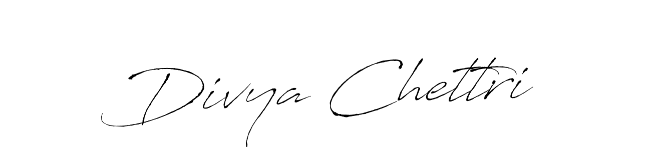 How to make Divya Chettri signature? Antro_Vectra is a professional autograph style. Create handwritten signature for Divya Chettri name. Divya Chettri signature style 6 images and pictures png