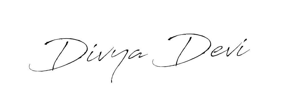 Divya Devi stylish signature style. Best Handwritten Sign (Antro_Vectra) for my name. Handwritten Signature Collection Ideas for my name Divya Devi. Divya Devi signature style 6 images and pictures png