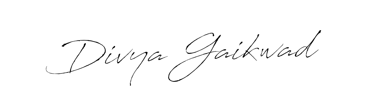 Design your own signature with our free online signature maker. With this signature software, you can create a handwritten (Antro_Vectra) signature for name Divya Gaikwad. Divya Gaikwad signature style 6 images and pictures png