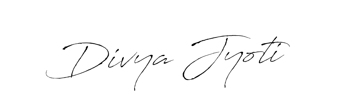 Make a beautiful signature design for name Divya Jyoti. With this signature (Antro_Vectra) style, you can create a handwritten signature for free. Divya Jyoti signature style 6 images and pictures png