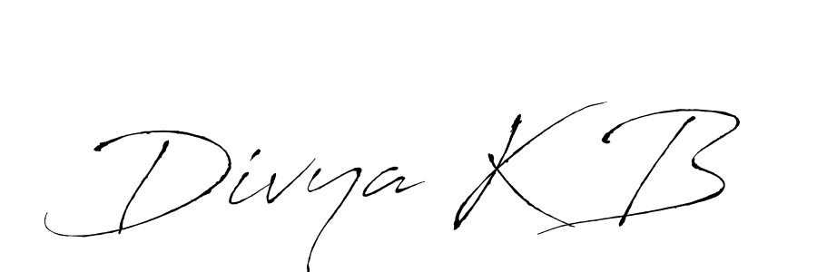 Antro_Vectra is a professional signature style that is perfect for those who want to add a touch of class to their signature. It is also a great choice for those who want to make their signature more unique. Get Divya K B name to fancy signature for free. Divya K B signature style 6 images and pictures png