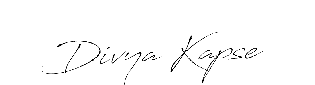 Create a beautiful signature design for name Divya Kapse. With this signature (Antro_Vectra) fonts, you can make a handwritten signature for free. Divya Kapse signature style 6 images and pictures png