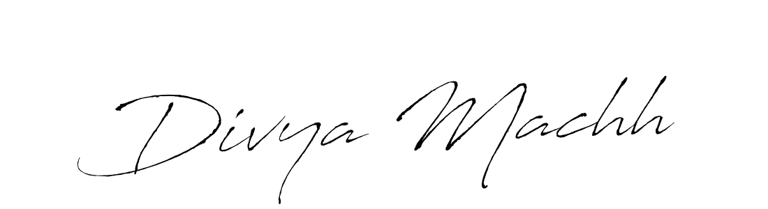 Antro_Vectra is a professional signature style that is perfect for those who want to add a touch of class to their signature. It is also a great choice for those who want to make their signature more unique. Get Divya Machh name to fancy signature for free. Divya Machh signature style 6 images and pictures png