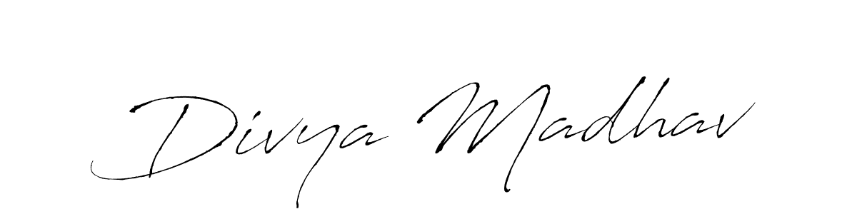 Also You can easily find your signature by using the search form. We will create Divya Madhav name handwritten signature images for you free of cost using Antro_Vectra sign style. Divya Madhav signature style 6 images and pictures png