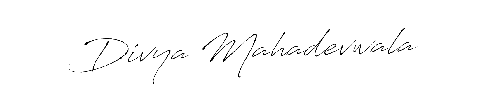 Divya Mahadevwala stylish signature style. Best Handwritten Sign (Antro_Vectra) for my name. Handwritten Signature Collection Ideas for my name Divya Mahadevwala. Divya Mahadevwala signature style 6 images and pictures png