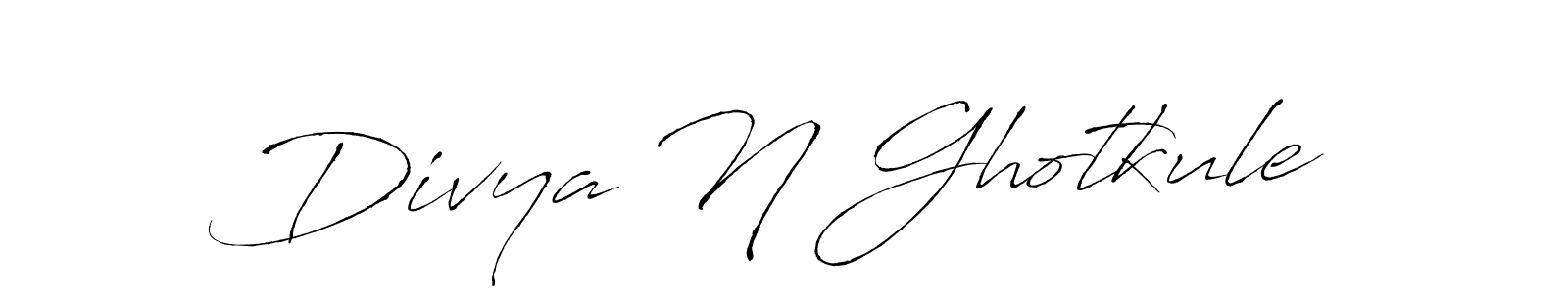 Divya N Ghotkule stylish signature style. Best Handwritten Sign (Antro_Vectra) for my name. Handwritten Signature Collection Ideas for my name Divya N Ghotkule. Divya N Ghotkule signature style 6 images and pictures png