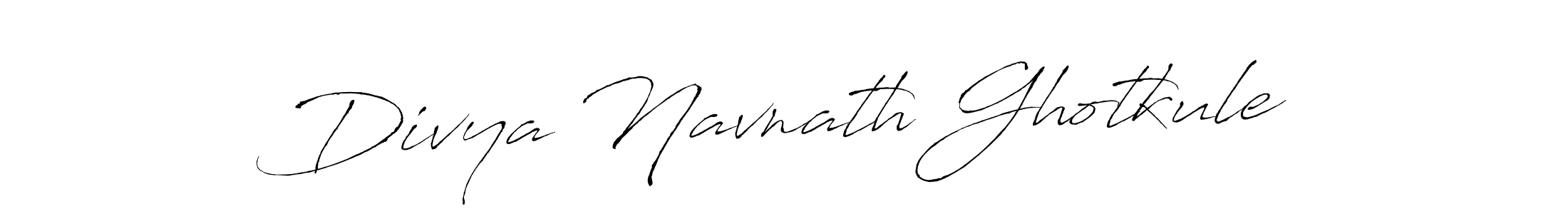 Divya Navnath Ghotkule stylish signature style. Best Handwritten Sign (Antro_Vectra) for my name. Handwritten Signature Collection Ideas for my name Divya Navnath Ghotkule. Divya Navnath Ghotkule signature style 6 images and pictures png