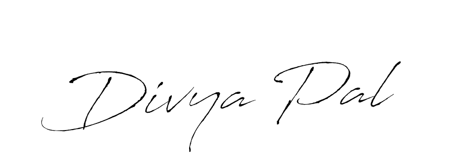 Divya Pal stylish signature style. Best Handwritten Sign (Antro_Vectra) for my name. Handwritten Signature Collection Ideas for my name Divya Pal. Divya Pal signature style 6 images and pictures png