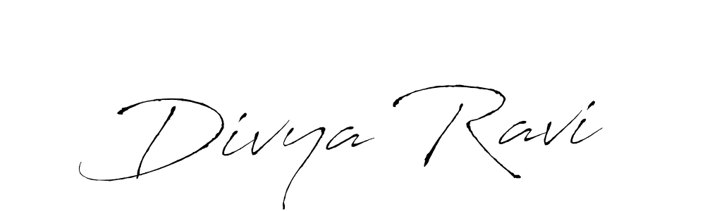 Also we have Divya Ravi name is the best signature style. Create professional handwritten signature collection using Antro_Vectra autograph style. Divya Ravi signature style 6 images and pictures png