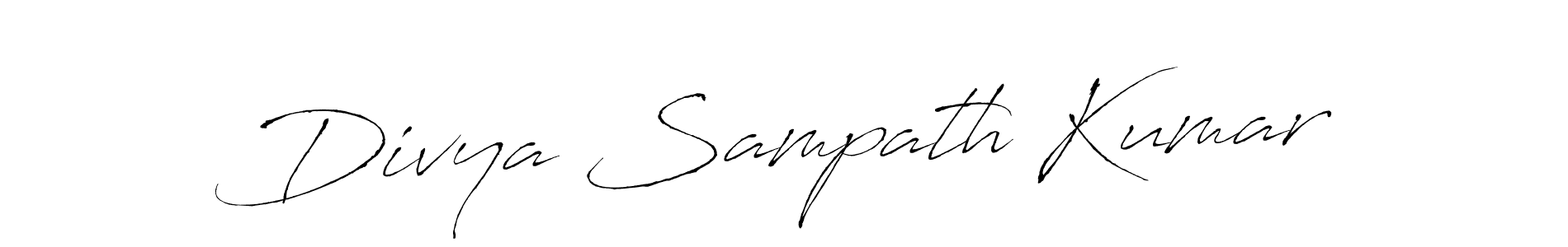 Divya Sampath Kumar stylish signature style. Best Handwritten Sign (Antro_Vectra) for my name. Handwritten Signature Collection Ideas for my name Divya Sampath Kumar. Divya Sampath Kumar signature style 6 images and pictures png