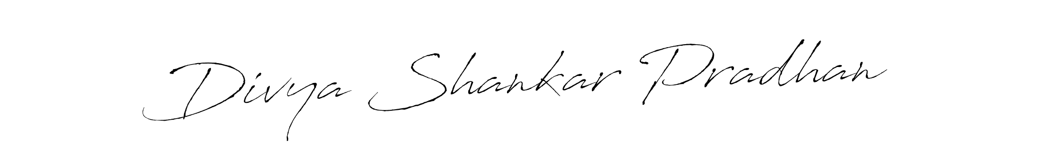 Design your own signature with our free online signature maker. With this signature software, you can create a handwritten (Antro_Vectra) signature for name Divya Shankar Pradhan. Divya Shankar Pradhan signature style 6 images and pictures png