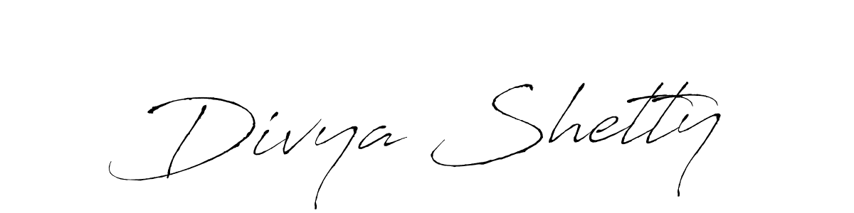 How to make Divya Shetty name signature. Use Antro_Vectra style for creating short signs online. This is the latest handwritten sign. Divya Shetty signature style 6 images and pictures png