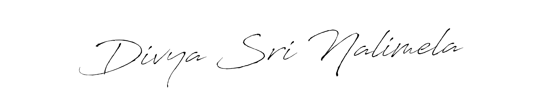 Also we have Divya Sri Nalimela name is the best signature style. Create professional handwritten signature collection using Antro_Vectra autograph style. Divya Sri Nalimela signature style 6 images and pictures png