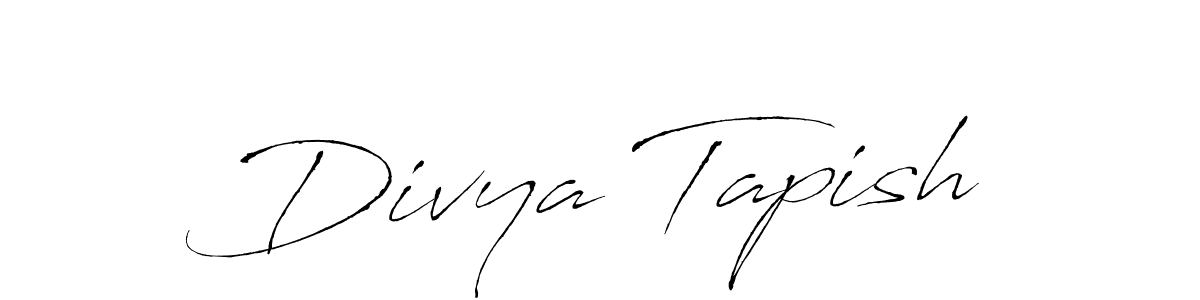 Make a beautiful signature design for name Divya Tapish. With this signature (Antro_Vectra) style, you can create a handwritten signature for free. Divya Tapish signature style 6 images and pictures png