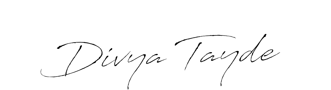 Make a short Divya Tayde signature style. Manage your documents anywhere anytime using Antro_Vectra. Create and add eSignatures, submit forms, share and send files easily. Divya Tayde signature style 6 images and pictures png