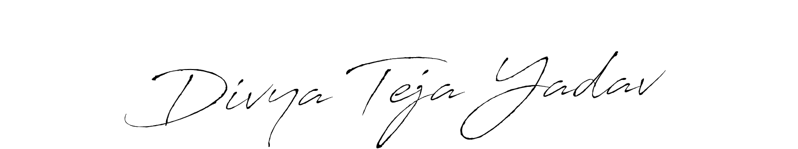 Also You can easily find your signature by using the search form. We will create Divya Teja Yadav name handwritten signature images for you free of cost using Antro_Vectra sign style. Divya Teja Yadav signature style 6 images and pictures png