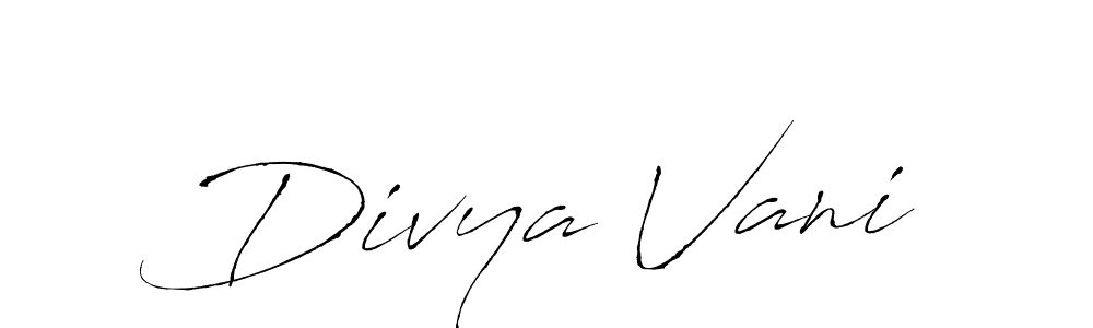 You should practise on your own different ways (Antro_Vectra) to write your name (Divya Vani) in signature. don't let someone else do it for you. Divya Vani signature style 6 images and pictures png