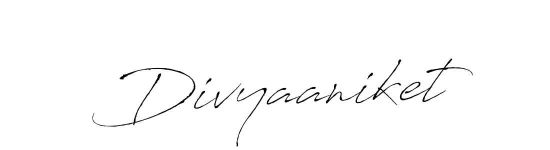 Create a beautiful signature design for name Divyaaniket. With this signature (Antro_Vectra) fonts, you can make a handwritten signature for free. Divyaaniket signature style 6 images and pictures png
