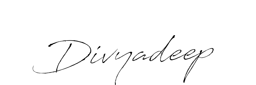 How to make Divyadeep signature? Antro_Vectra is a professional autograph style. Create handwritten signature for Divyadeep name. Divyadeep signature style 6 images and pictures png