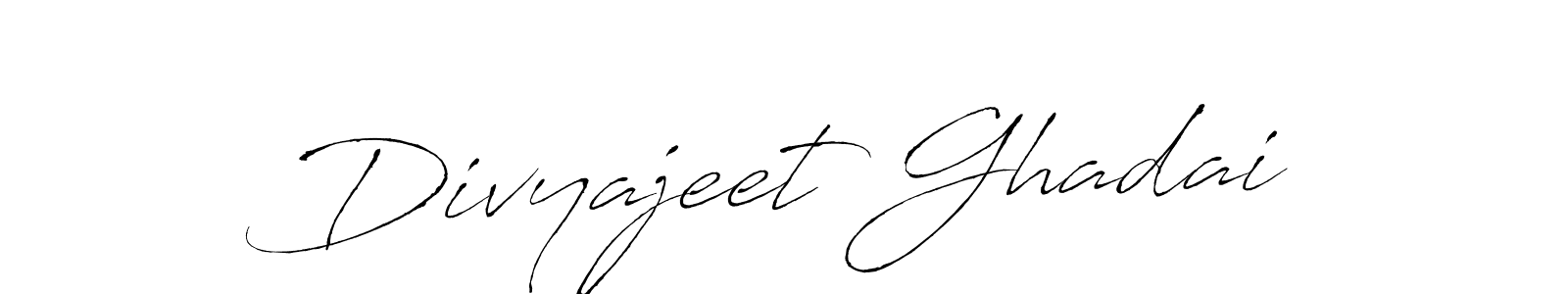 How to make Divyajeet Ghadai name signature. Use Antro_Vectra style for creating short signs online. This is the latest handwritten sign. Divyajeet Ghadai signature style 6 images and pictures png