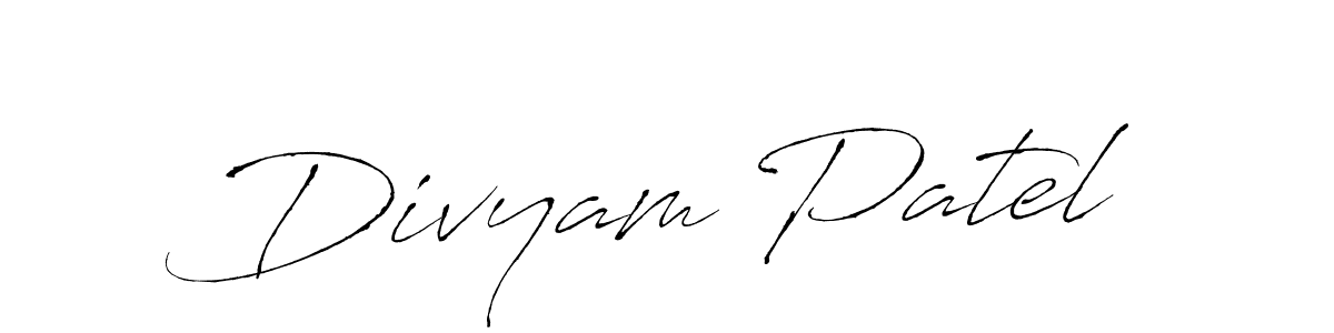 Also You can easily find your signature by using the search form. We will create Divyam Patel name handwritten signature images for you free of cost using Antro_Vectra sign style. Divyam Patel signature style 6 images and pictures png