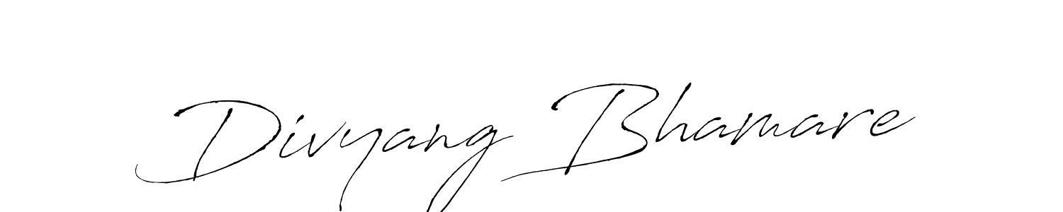 Use a signature maker to create a handwritten signature online. With this signature software, you can design (Antro_Vectra) your own signature for name Divyang Bhamare. Divyang Bhamare signature style 6 images and pictures png