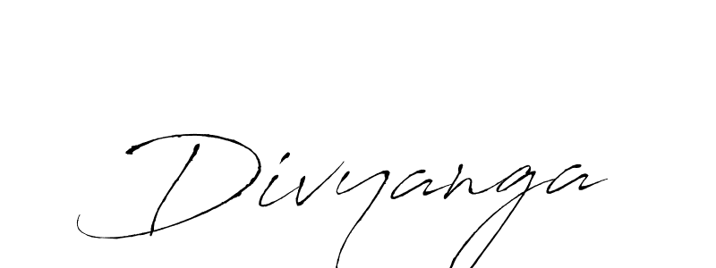 Divyanga stylish signature style. Best Handwritten Sign (Antro_Vectra) for my name. Handwritten Signature Collection Ideas for my name Divyanga. Divyanga signature style 6 images and pictures png