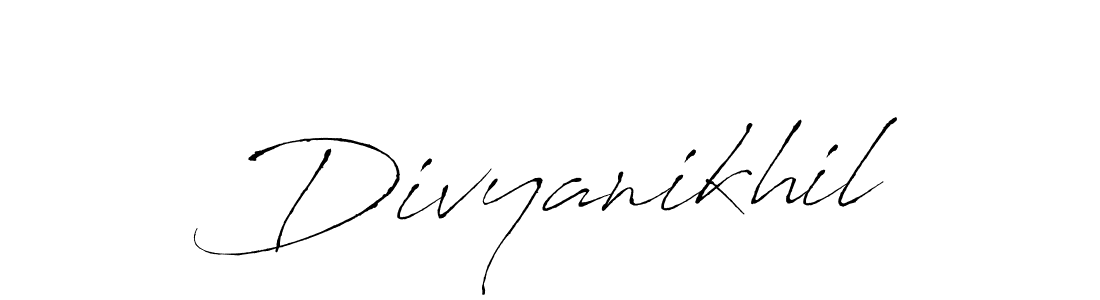 Divyanikhil stylish signature style. Best Handwritten Sign (Antro_Vectra) for my name. Handwritten Signature Collection Ideas for my name Divyanikhil. Divyanikhil signature style 6 images and pictures png