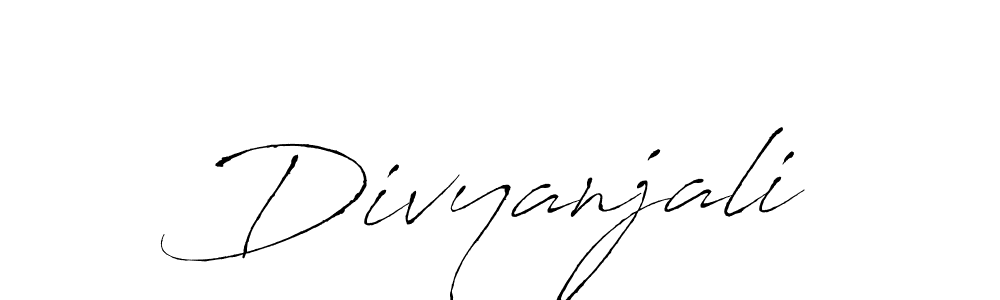 Make a beautiful signature design for name Divyanjali. With this signature (Antro_Vectra) style, you can create a handwritten signature for free. Divyanjali signature style 6 images and pictures png