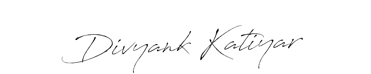 Create a beautiful signature design for name Divyank Katiyar. With this signature (Antro_Vectra) fonts, you can make a handwritten signature for free. Divyank Katiyar signature style 6 images and pictures png