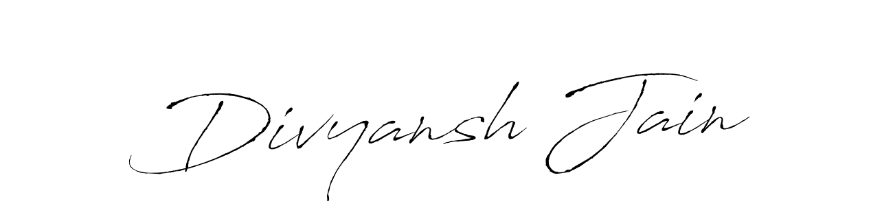 Also You can easily find your signature by using the search form. We will create Divyansh Jain name handwritten signature images for you free of cost using Antro_Vectra sign style. Divyansh Jain signature style 6 images and pictures png