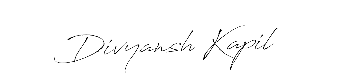 Also You can easily find your signature by using the search form. We will create Divyansh Kapil name handwritten signature images for you free of cost using Antro_Vectra sign style. Divyansh Kapil signature style 6 images and pictures png