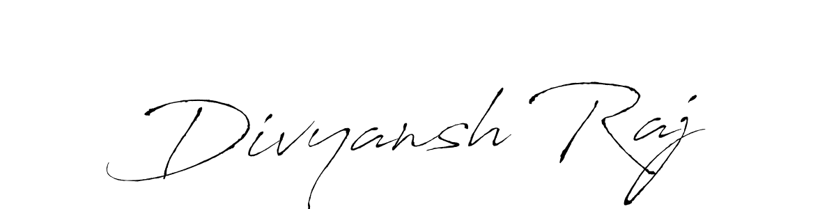 Create a beautiful signature design for name Divyansh Raj. With this signature (Antro_Vectra) fonts, you can make a handwritten signature for free. Divyansh Raj signature style 6 images and pictures png