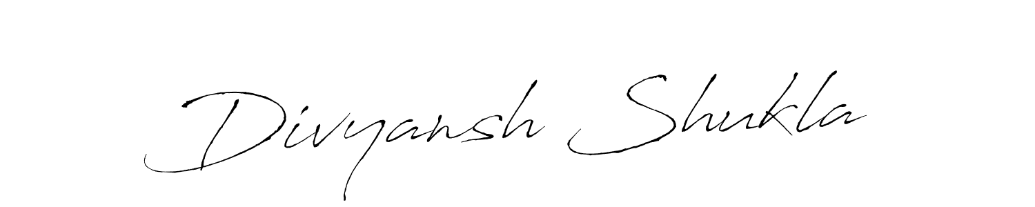 Also You can easily find your signature by using the search form. We will create Divyansh Shukla name handwritten signature images for you free of cost using Antro_Vectra sign style. Divyansh Shukla signature style 6 images and pictures png