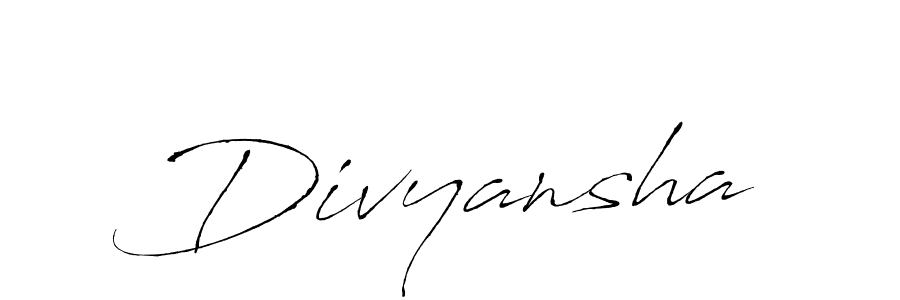 Use a signature maker to create a handwritten signature online. With this signature software, you can design (Antro_Vectra) your own signature for name Divyansha. Divyansha signature style 6 images and pictures png