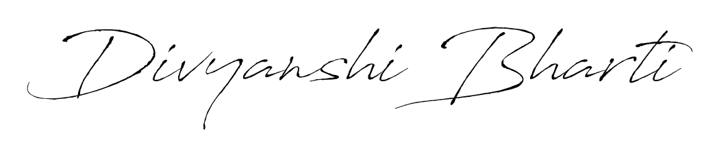 Also You can easily find your signature by using the search form. We will create Divyanshi Bharti name handwritten signature images for you free of cost using Antro_Vectra sign style. Divyanshi Bharti signature style 6 images and pictures png