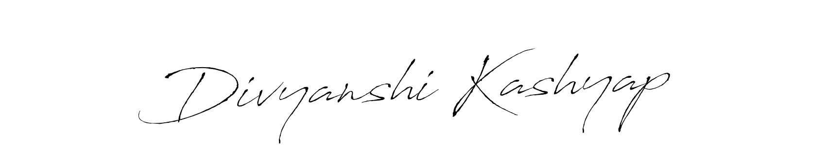 Divyanshi Kashyap stylish signature style. Best Handwritten Sign (Antro_Vectra) for my name. Handwritten Signature Collection Ideas for my name Divyanshi Kashyap. Divyanshi Kashyap signature style 6 images and pictures png