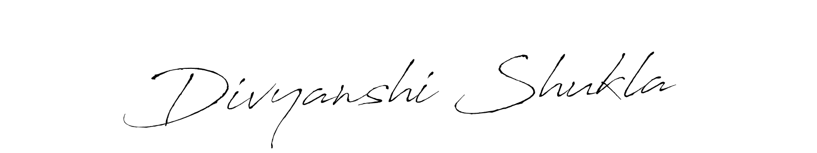 This is the best signature style for the Divyanshi Shukla name. Also you like these signature font (Antro_Vectra). Mix name signature. Divyanshi Shukla signature style 6 images and pictures png