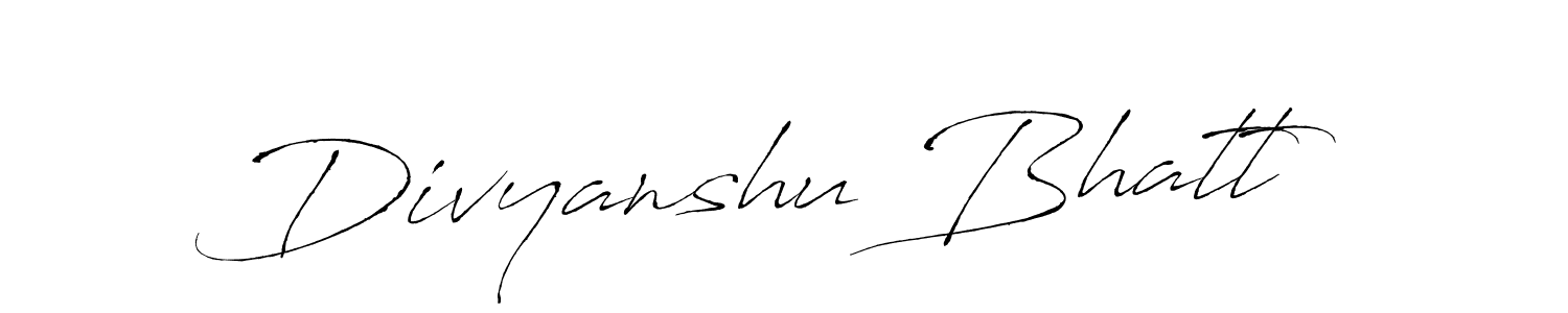 You should practise on your own different ways (Antro_Vectra) to write your name (Divyanshu Bhatt) in signature. don't let someone else do it for you. Divyanshu Bhatt signature style 6 images and pictures png