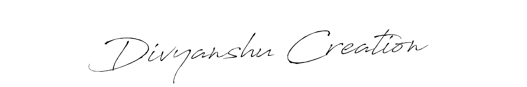 Similarly Antro_Vectra is the best handwritten signature design. Signature creator online .You can use it as an online autograph creator for name Divyanshu Creation. Divyanshu Creation signature style 6 images and pictures png