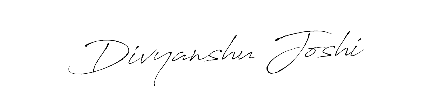 Also we have Divyanshu Joshi name is the best signature style. Create professional handwritten signature collection using Antro_Vectra autograph style. Divyanshu Joshi signature style 6 images and pictures png