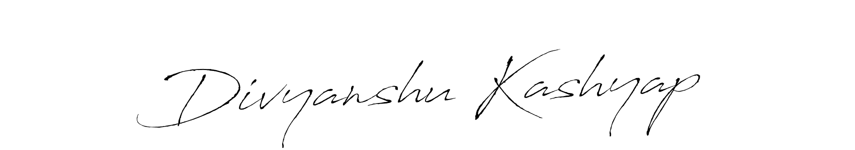 How to make Divyanshu Kashyap signature? Antro_Vectra is a professional autograph style. Create handwritten signature for Divyanshu Kashyap name. Divyanshu Kashyap signature style 6 images and pictures png