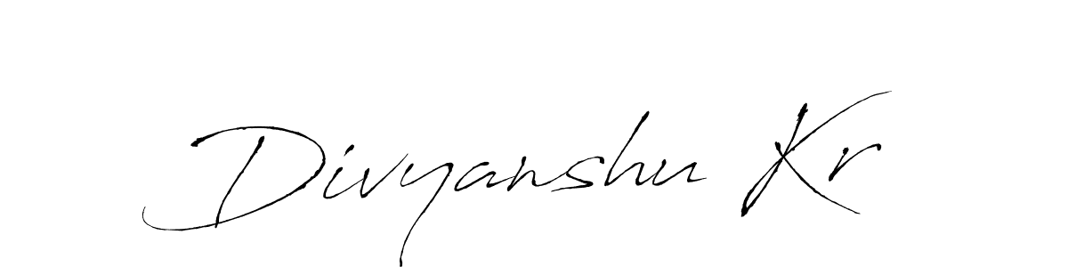 Divyanshu Kr stylish signature style. Best Handwritten Sign (Antro_Vectra) for my name. Handwritten Signature Collection Ideas for my name Divyanshu Kr. Divyanshu Kr signature style 6 images and pictures png