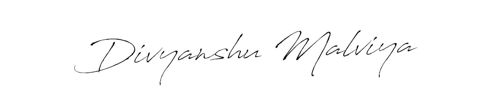 Use a signature maker to create a handwritten signature online. With this signature software, you can design (Antro_Vectra) your own signature for name Divyanshu Malviya. Divyanshu Malviya signature style 6 images and pictures png