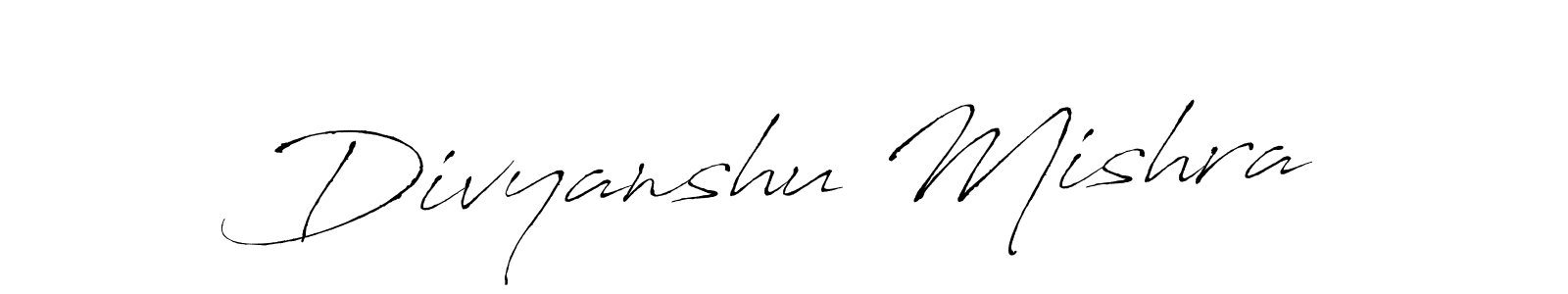Create a beautiful signature design for name Divyanshu Mishra. With this signature (Antro_Vectra) fonts, you can make a handwritten signature for free. Divyanshu Mishra signature style 6 images and pictures png