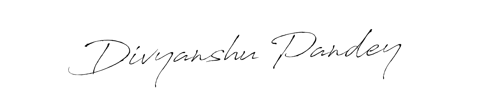 Create a beautiful signature design for name Divyanshu Pandey. With this signature (Antro_Vectra) fonts, you can make a handwritten signature for free. Divyanshu Pandey signature style 6 images and pictures png