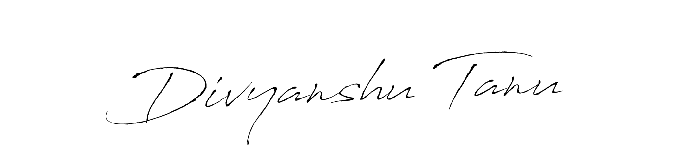 How to make Divyanshu Tanu signature? Antro_Vectra is a professional autograph style. Create handwritten signature for Divyanshu Tanu name. Divyanshu Tanu signature style 6 images and pictures png